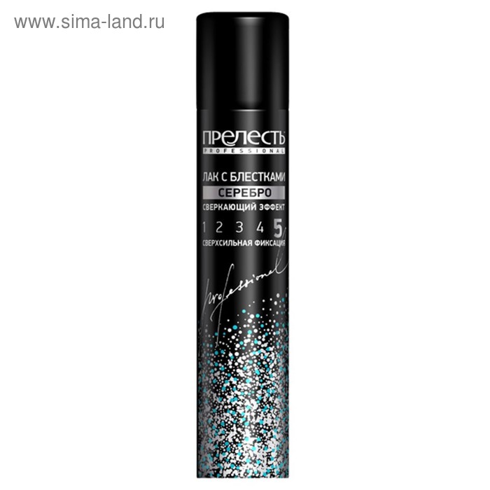 Лак для волос Прелесть Professional «Сверкающий эффект», с блёстками, серебро, 75 мл
Лак для волос Прелесть Professional «Сверкающий эффект», с блёстками, серебро, 75 мл