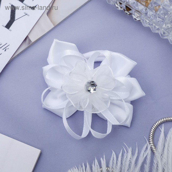 Резинка для волос бант "Школьница" незабудка, 7 см, белый
Резинка для волос бант "Школьница" незабудка, 7 см, белый