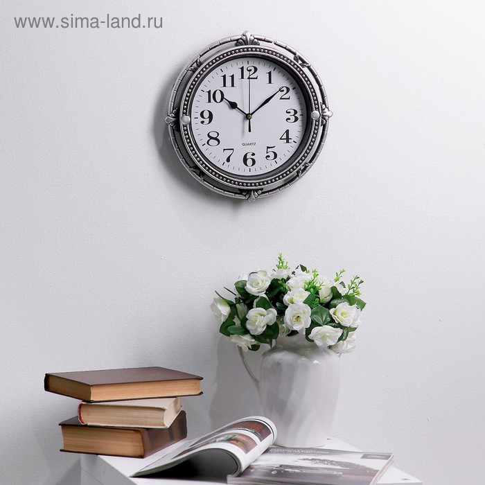фото Часы настенные, серия: интерьер, "кору", d-27 см