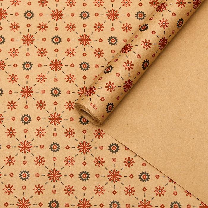 Бумага упаковочная крафт "Винтажные узоры", 0,72 х 10 м, 70 г/м²
Бумага упаковочная крафт "Винтажные узоры", 0,72 х 10 м, 70 г/м²