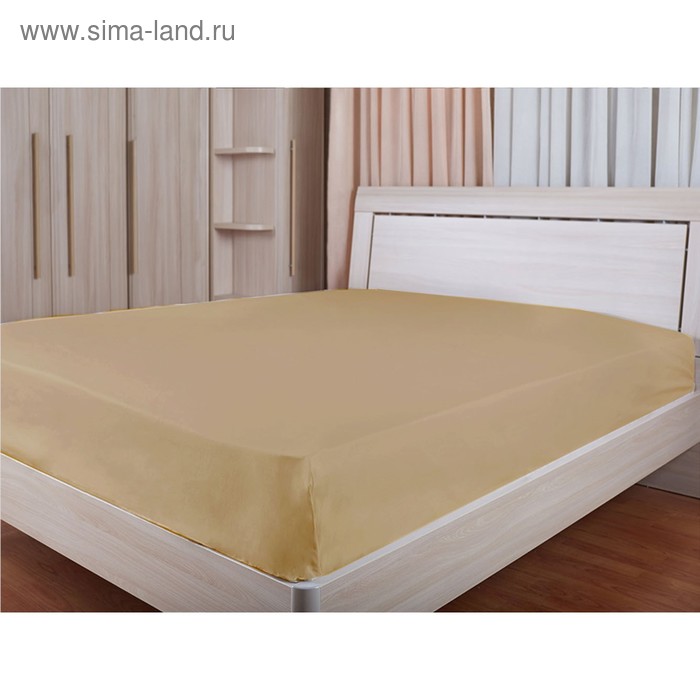 Простыня на резинке, размер 140х200 см, цвет кофе
Простыня на резинке, размер 140х200 см, цвет кофе
