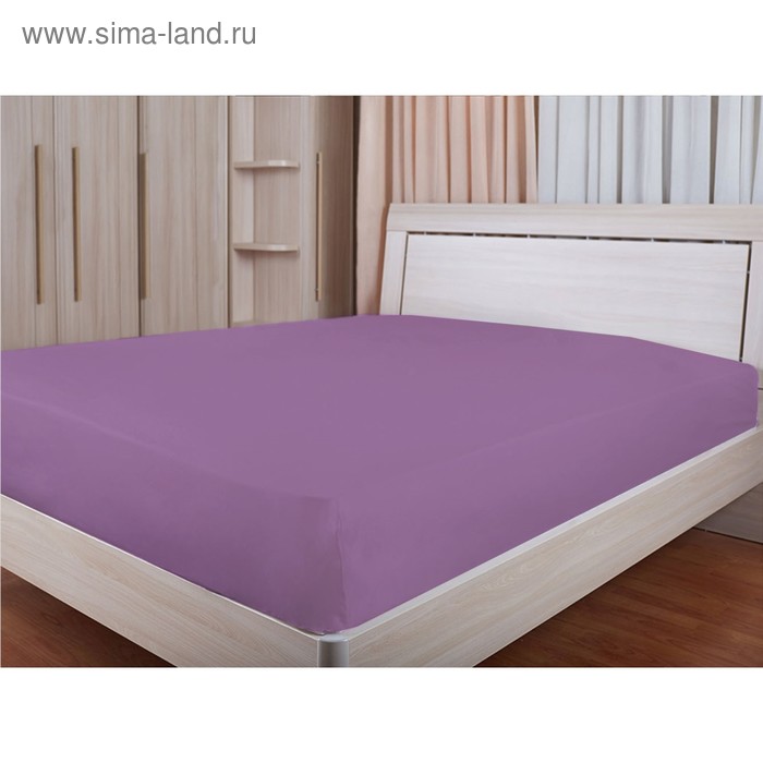 Простыня на резинке, размер 140х200 см, цвет лиловый
Простыня на резинке, размер 140х200 см, цвет лиловый