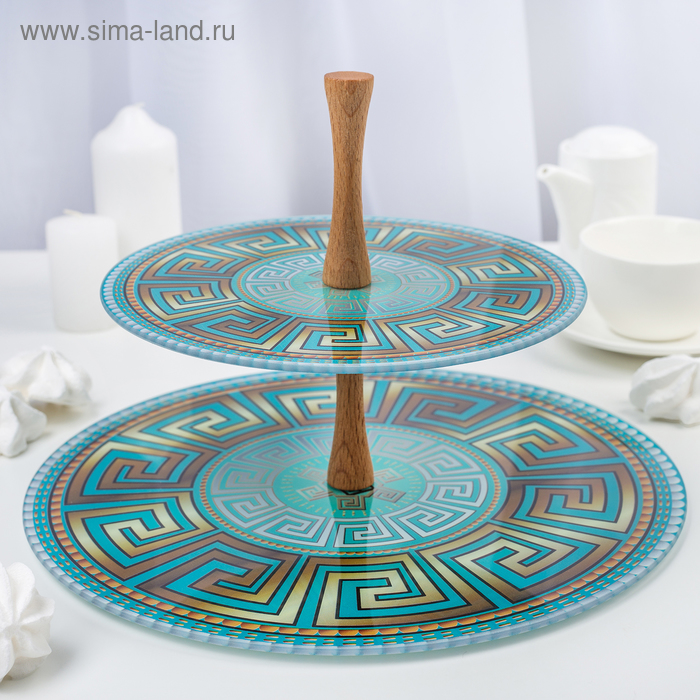 Блюдо 2-х ярусное «Версаче», 21/30 см, в подарочной упаковке
Блюдо 2-х ярусное «Версаче», 21/30 см, в подарочной упаковке