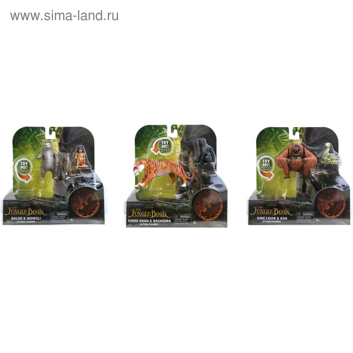 фото Игрушка «книга джунглей», 2 фигурки, в блистере, микс disney