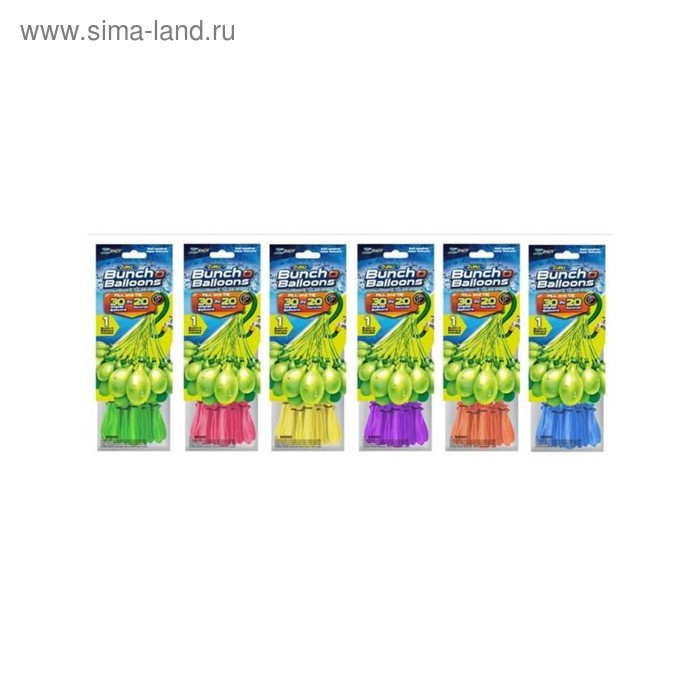 фото Игровой набор bunch o balloons, 30 шаров, микс