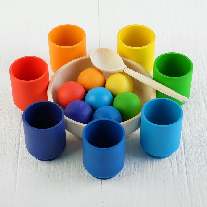 Сортер «Радуга. Шарики в стаканчиках» 7 цветов
Сортер «Радуга. Шарики в стаканчиках» 7 цветов