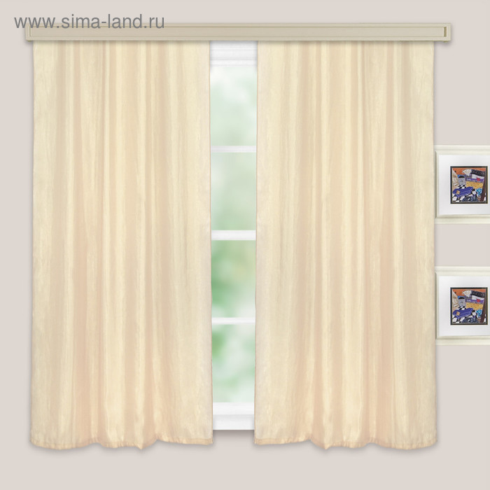 Комплект портьер для кухни Тергалет молочный, 135х180 см 2шт, 100% п/э
Комплект портьер для кухни Тергалет молочный, 135х180 см 2шт, 100% п/э