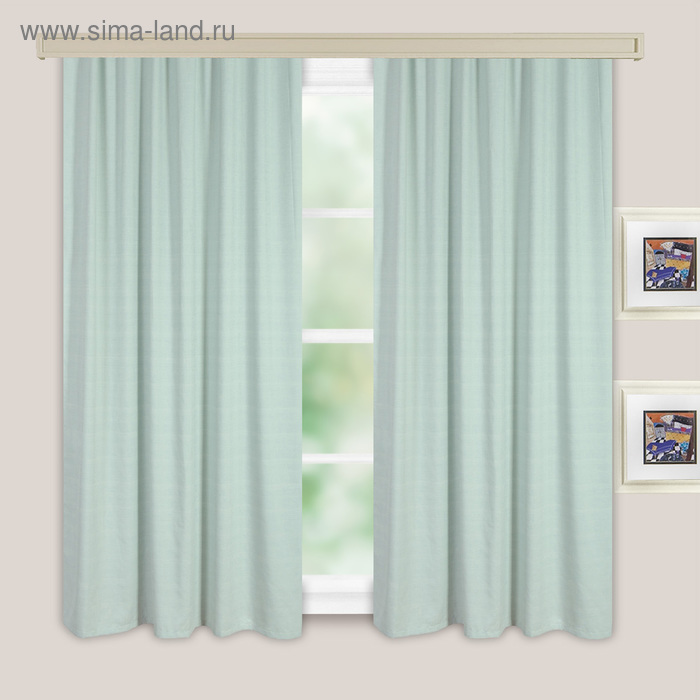 Комплект портьер для кухни Жаккард Лен фисташка 135х180 см 2шт, п/э 100% 
Комплект портьер для кухни Жаккард Лен фисташка 135х180 см 2шт, п/э 100%