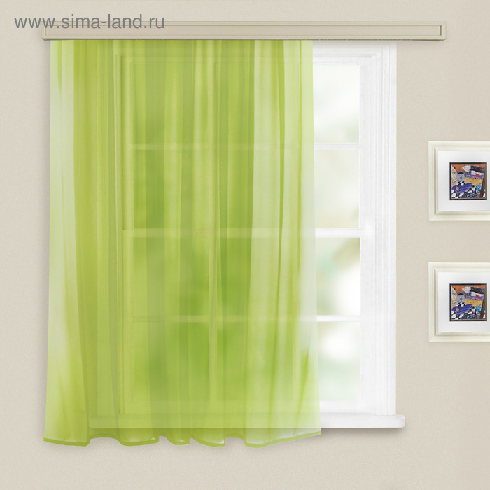 Штора вуаль однотонная 140х180 см зеленое яблоко, п/э 100%
Штора вуаль однотонная 140х180 см зеленое яблоко, п/э 100%