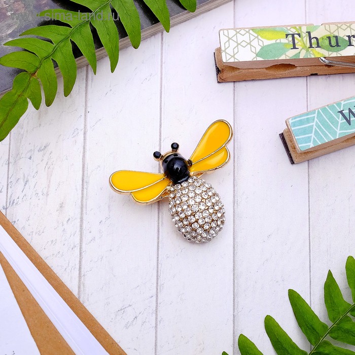 Брошь "Пчёлка" пушистая, цветная в золоте
Брошь "Пчёлка" пушистая, цветная в золоте