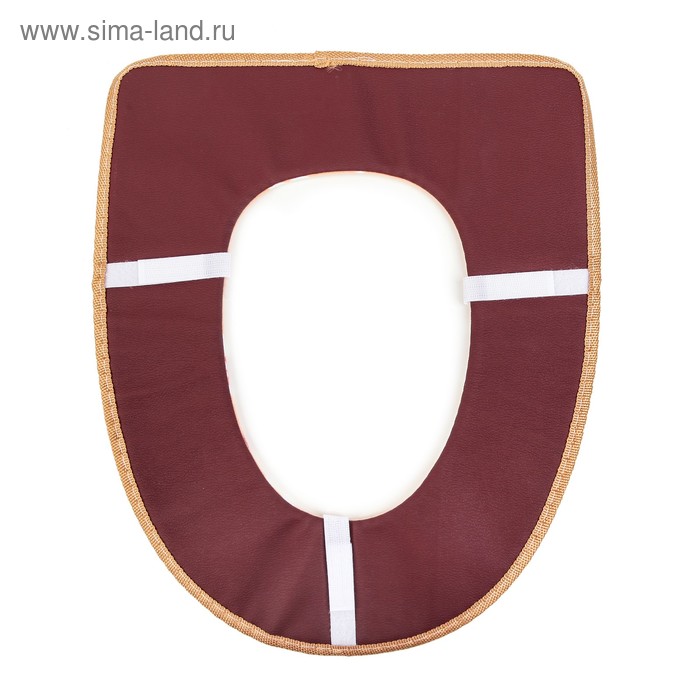 фото Чехол на сиденье для унитаза на липучках «цветы», 35×45 см, цвет микс