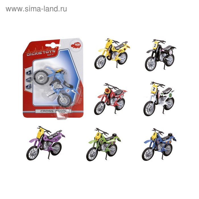 Игрушка «Кроссовый мотоцикл», 12 см, МИКС
Игрушка «Кроссовый мотоцикл», 12 см, МИКС