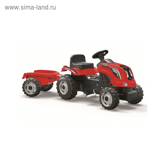 Трактор педальный Smoby с прицепом XL, красный
Трактор педальный Smoby с прицепом XL, красный
