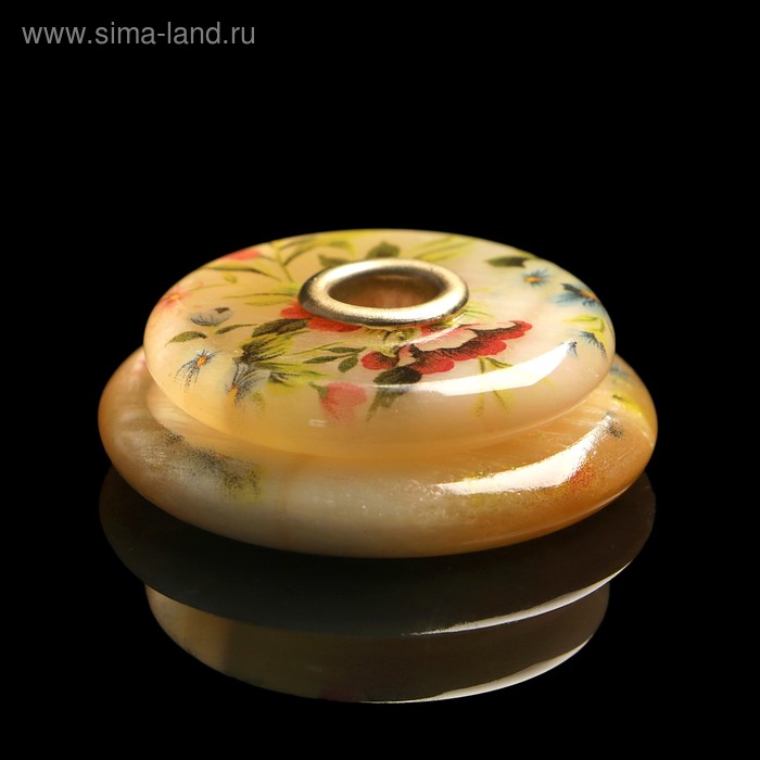 Подсвечник «Цветы», 4×4×2 см, селенит 
Подсвечник «Цветы», 4×4×2 см, селенит