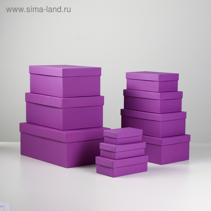 Набор коробок 10 в 1 "Пурпурный холст", 30,5 х 20 х 13 - 12 х 6,5 х 4 см
Набор коробок 10 в 1 "Пурпурный холст", 30,5 х 20 х 13 - 12 х 6,5 х 4 см