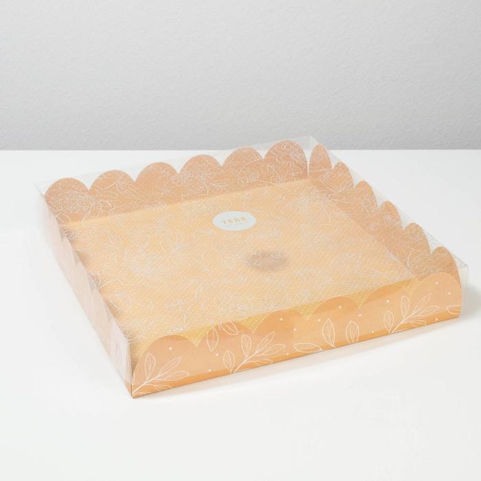 Коробка подарочная с PVC-крышкой «Замечательный день», 35 × 35 × 6 см 
Коробка подарочная с PVC-крышкой «Замечательный день», 35 × 35 × 6 см