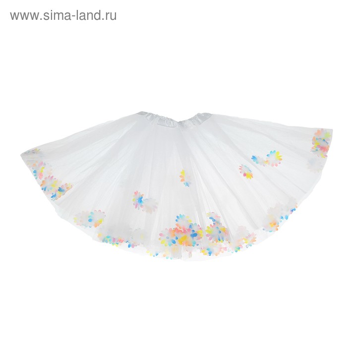 Карнавальная юбка «Цветочки», 3-х слойная, 4-6 лет, цвет белый
Карнавальная юбка «Цветочки», 3-х слойная, 4-6 лет, цвет белый