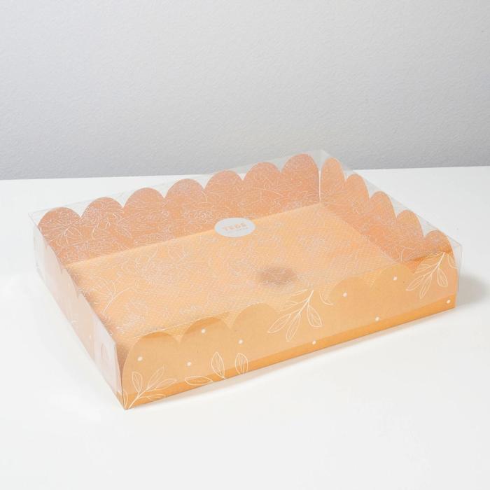 Коробка подарочная с PVC-крышкой «Замечательный день», 30 × 40 × 8 см