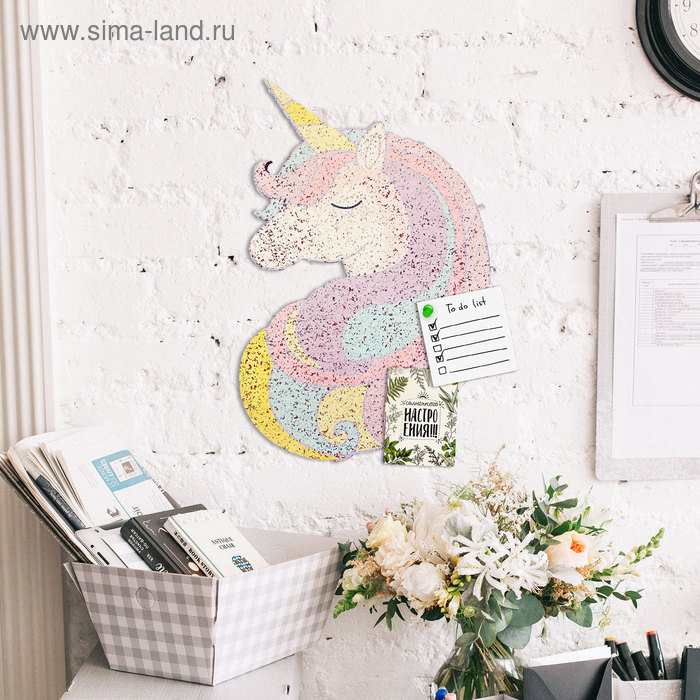 Пробковая доска «Единорог», 20 х 31 см
Пробковая доска «Единорог», 20 х 31 см