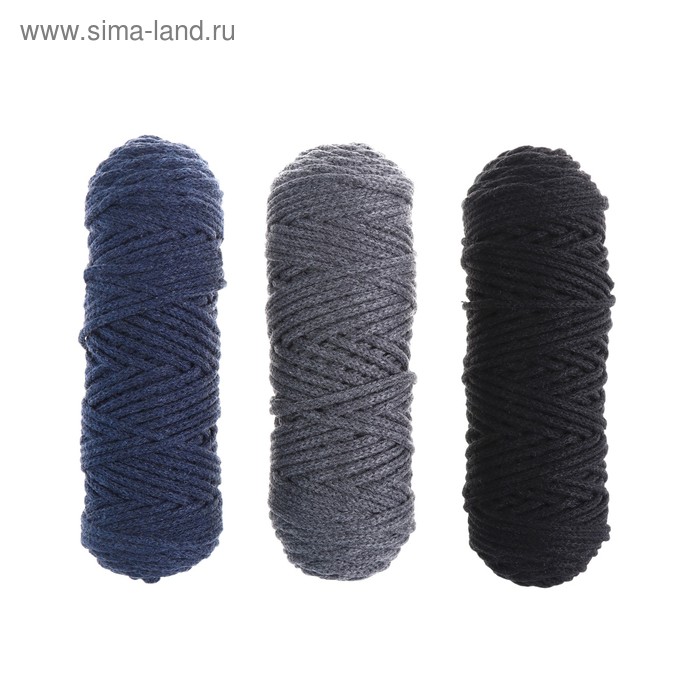 Шнур для вязания 3мм 100% хлопок, 50м/85гр, набор 3шт (Комплект 1)
Шнур для вязания 3мм 100% хлопок, 50м/85гр, набор 3шт (Комплект 1)