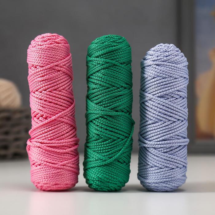 Шнур для вязания полиэфирный 3мм, 50м/100гр, набор 3шт (Комплект 7)
Шнур для вязания полиэфирный 3мм, 50м/100гр, набор 3шт (Комплект 7)