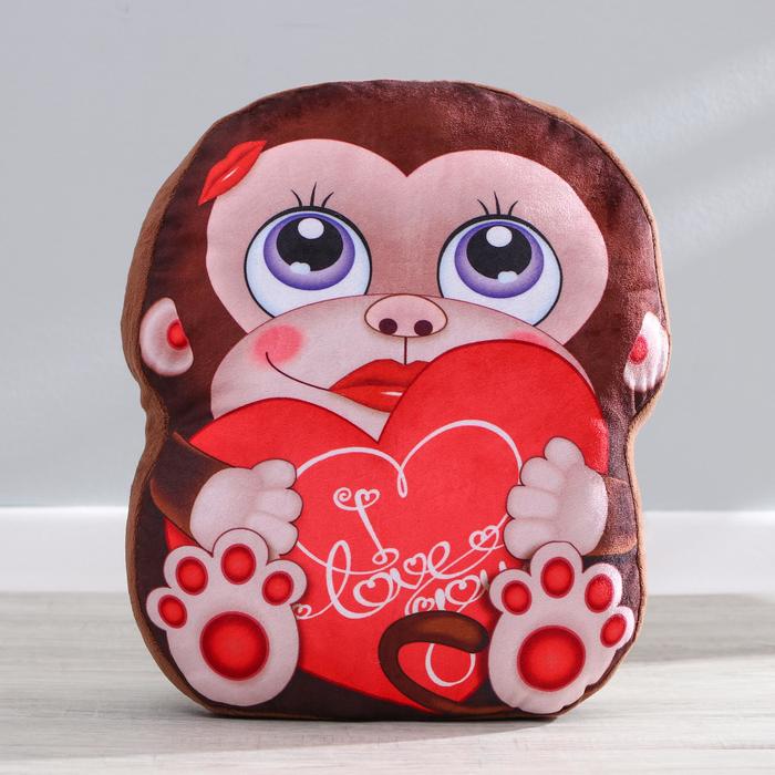 Мягкая игрушка «Обезьянка», с сердцем
Мягкая игрушка «Обезьянка», с сердцем