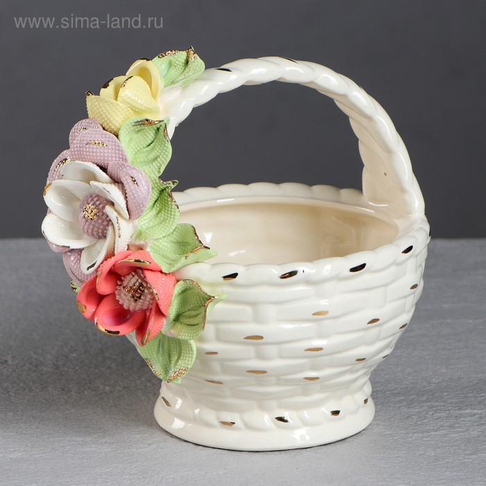 Ваза для конфет "Корзинка", керамика, 16 см, микс
Ваза для конфет "Корзинка", керамика, 16 см, микс