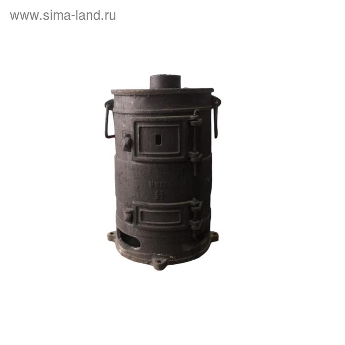 фото Печь отопительно-варочная «буржуйка», чугунная, 1957 г.в.