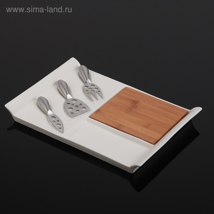 Блюдо «Эстет», 36×24,5×5 см, с ножом, вилкой и ложкой
Блюдо «Эстет», 36×24,5×5 см, с ножом, вилкой и ложкой