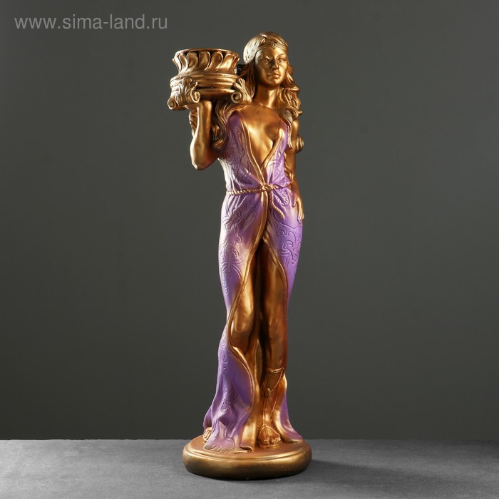 Фигура - подставка "Восточная красавица" бронза, 30х27х90см 
Фигура - подставка "Восточная красавица" бронза, 30х27х90см