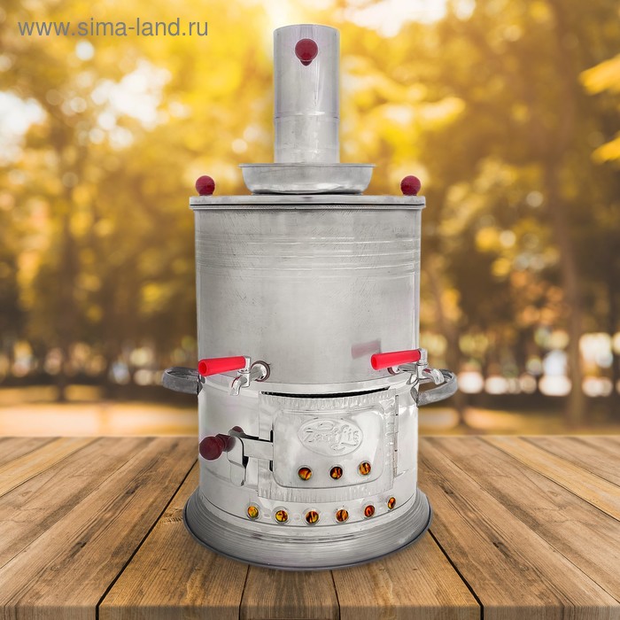Самовар на дровах с отсеком для заварки, 5 л
Самовар на дровах с отсеком для заварки, 5 л