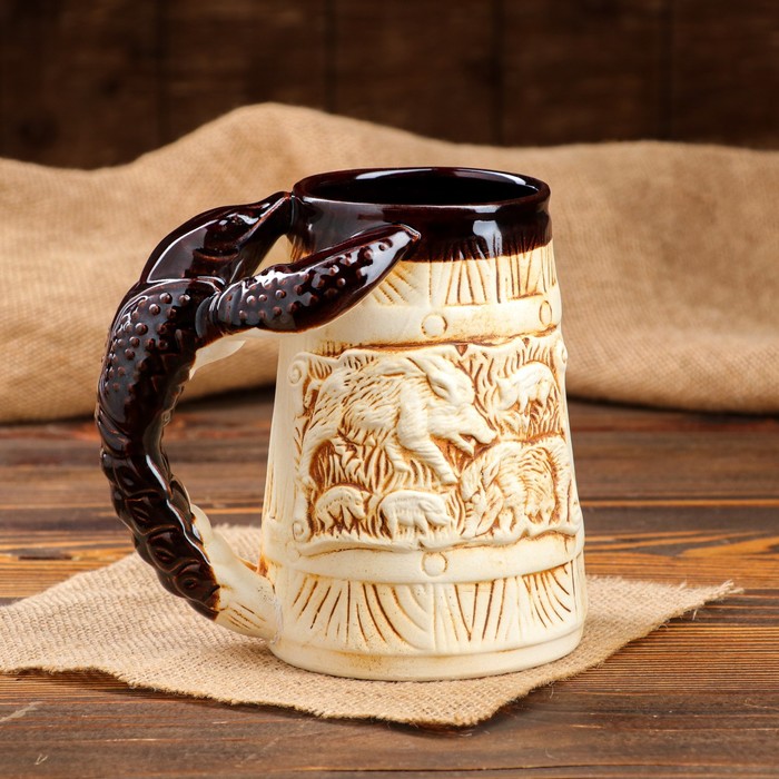 Бокал для пива "Рак Кабан", под шамот, 0.7 л
Бокал для пива "Рак Кабан", под шамот, 0.7 л