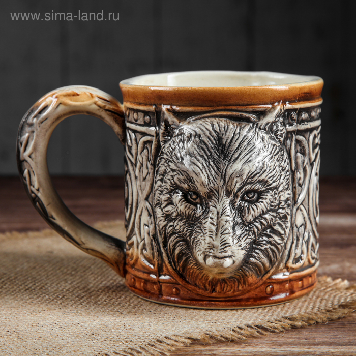Кружка "Волк", задувка, керамика, 0.5 л
Кружка "Волк", задувка, керамика, 0.5 л