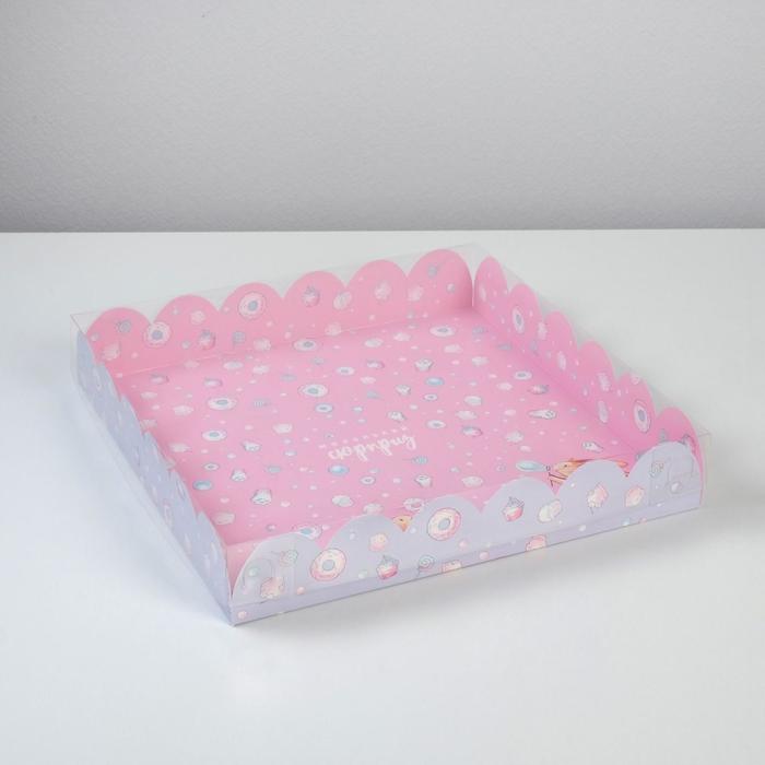 Коробка подарочная с PVC крышкой «Маленький сюрприз», 35 × 35 × 6 см
Коробка подарочная с PVC крышкой «Маленький сюрприз», 35 × 35 × 6 см