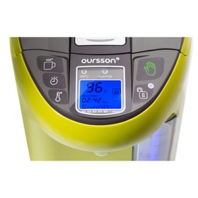 Термопот Oursson TP3310PD/GA, 3.3 л, 750 Вт, регулировка температуры, дисплей, зелёный
Термопот Oursson TP3310PD/GA, 3.3 л, 750 Вт, регулировка температуры, дисплей, зелёный