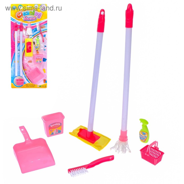 Набор игровой "Для уборки-2", 7 предметов
Набор игровой "Для уборки-2", 7 предметов