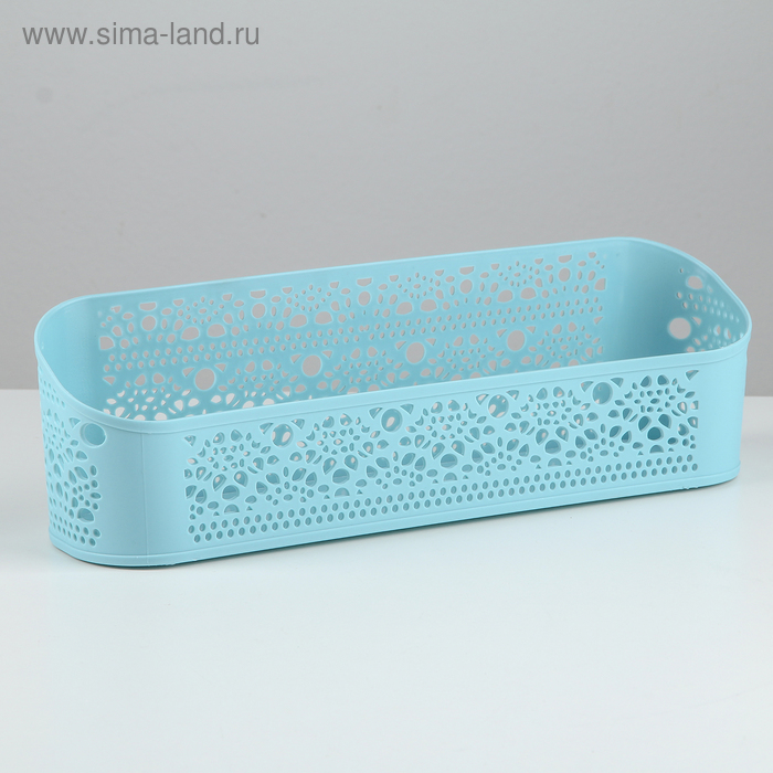 Корзинка пластиковая для хранения «Ажур», 28×7,5×8,5 см, цвет МИКС
Корзинка пластиковая для хранения «Ажур», 28×7,5×8,5 см, цвет МИКС