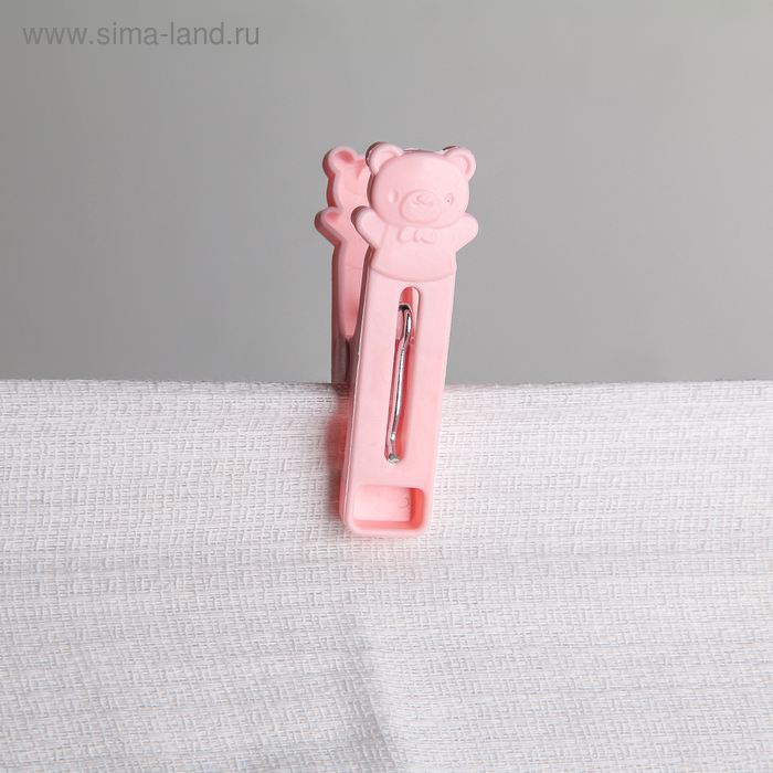 Набор прищепок бельевых «Мишки», 6 см, 16 шт 
Набор прищепок бельевых «Мишки», 6 см, 16 шт