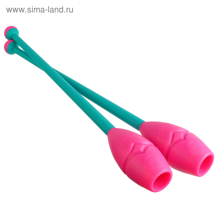 Булавы для гимнастики вставляющиеся 41 см, цвет бирюзовый/розовый
Булавы для гимнастики вставляющиеся 41 см, цвет бирюзовый/розовый