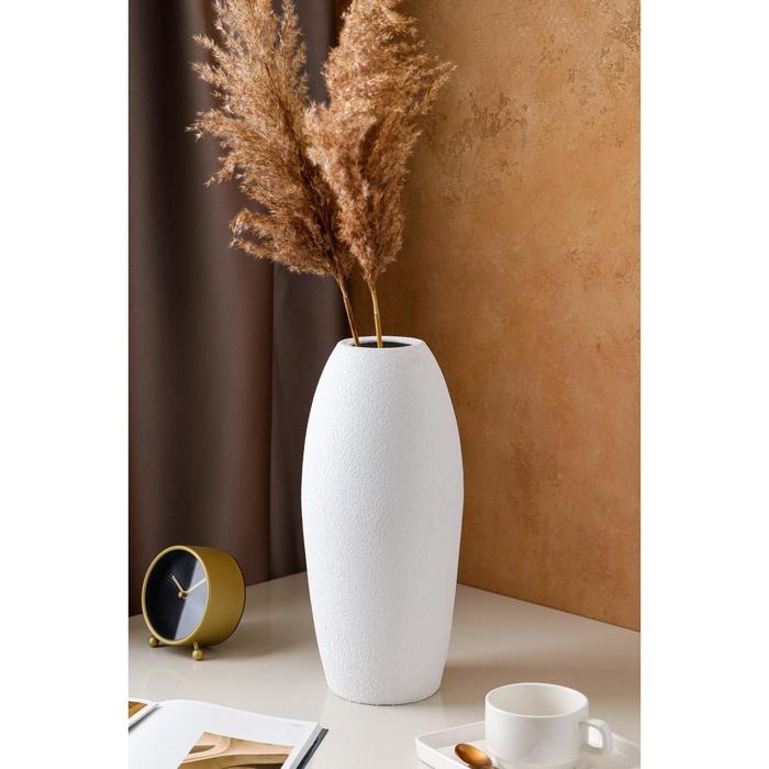 Ваза настольная "Евро", шёлк, белая, керамика, 37 см
Ваза настольная "Евро", шёлк, белая, керамика, 37 см