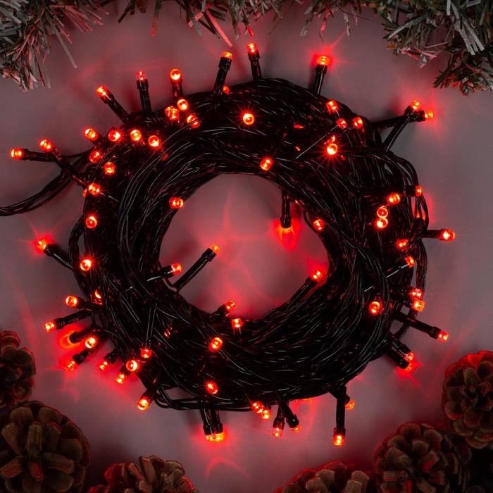 Гирлянда «Нить» 10 м, IP20, тёмная нить, 100 LED, свечение красное, 8 режимов, 220 В
Гирлянда «Нить» 10 м, IP20, тёмная нить, 100 LED, свечение красное, 8 режимов, 220 В