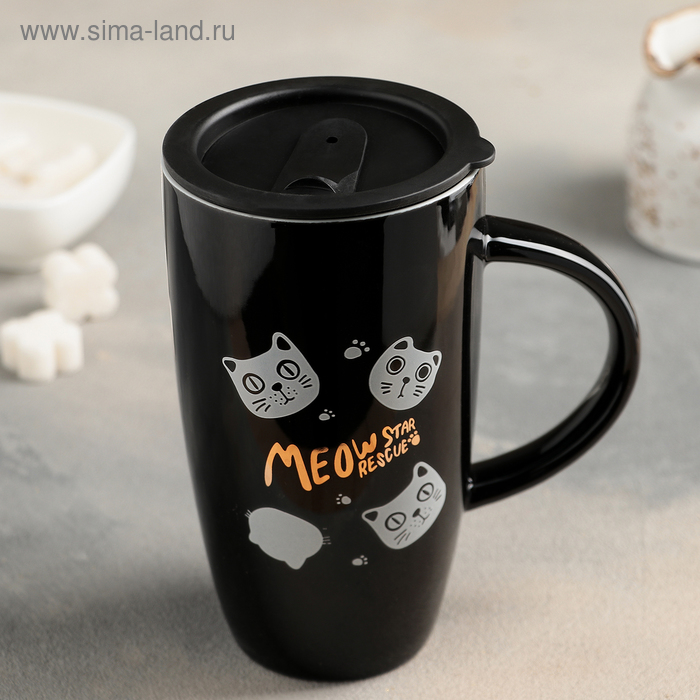 Кружка «Мяу Мяу», с крышкой, 550 мл, цвет и рисунок МИКС
Кружка «Мяу Мяу», с крышкой, 550 мл, цвет и рисунок МИКС