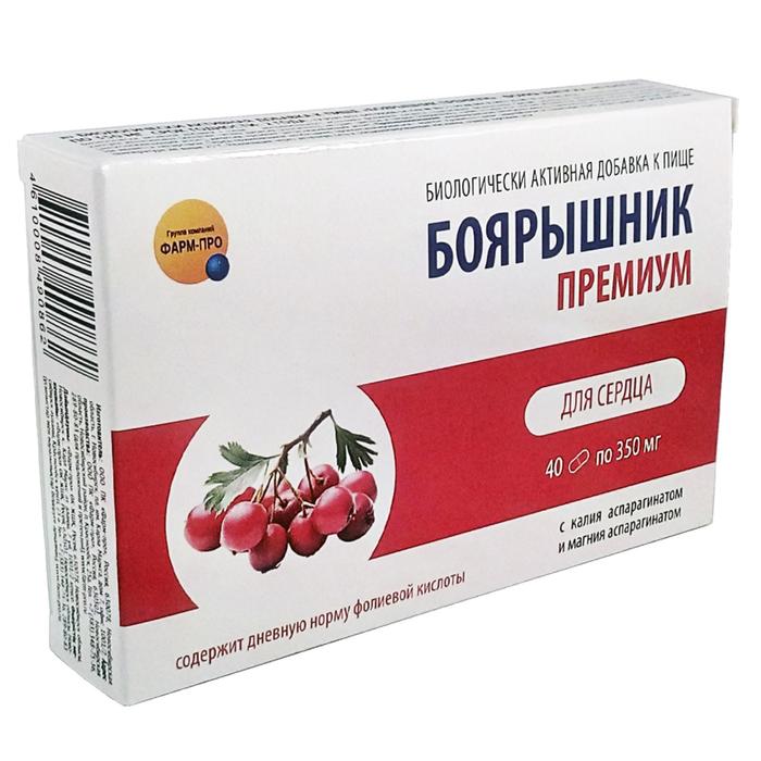 Боярышник премиум, 40 таблеток
Боярышник премиум, 40 таблеток