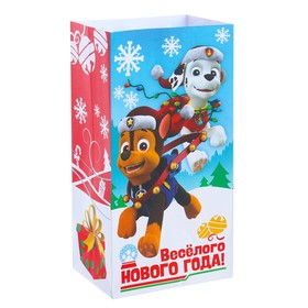 Пакет подарочный без ручек «Веселого Нового года!", PAW PATROL, 10 х 19,5 х 7 см
Пакет подарочный без ручек «Веселого Нового года!", PAW PATROL, 10 х 19,5 х 7 см