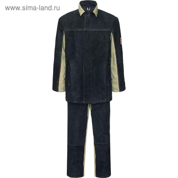 фото Костюм для сварщика 2,3 брезентовый со спилком, размер 48-50, рост 170-176