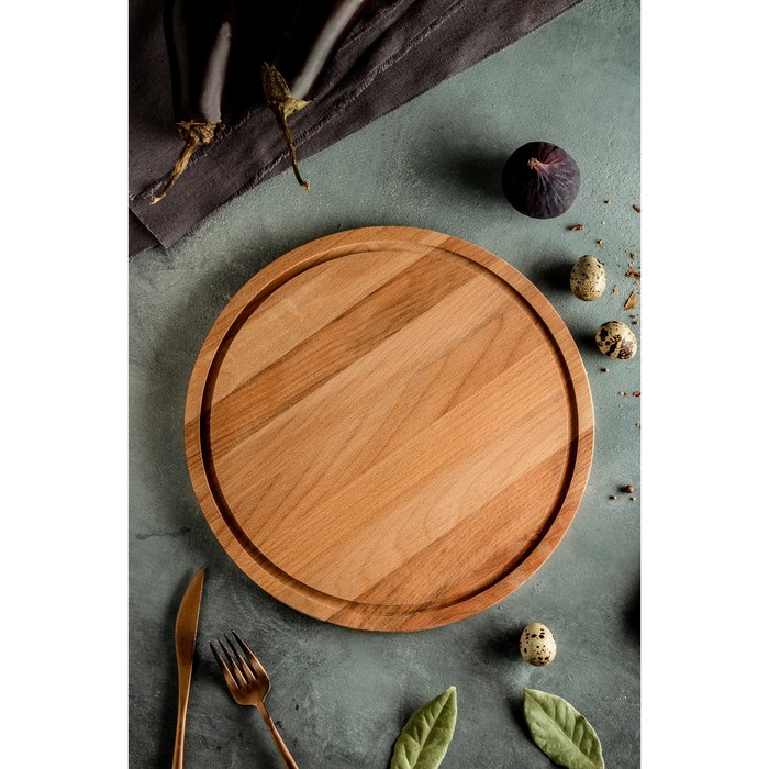 Доска разделочная круглая с кровостоком D=30см, 1,4см
Доска разделочная круглая с кровостоком D=30см, 1,4см