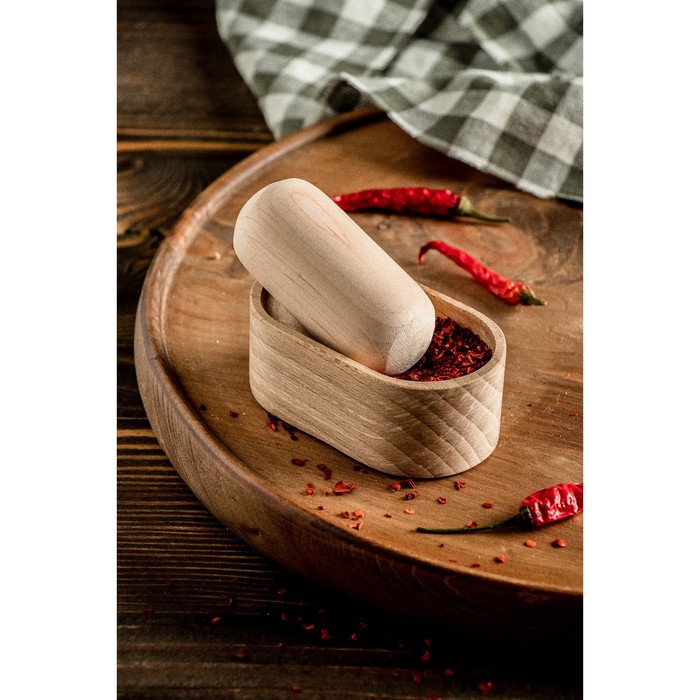 Ступка с пестиком овальная, 10х5х6см
Ступка с пестиком овальная, 10х5х6см