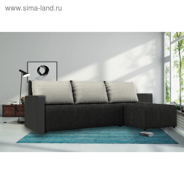 Угловой диван «Алиса 3», еврокнижка, рогожка, цвет savana grey / savana milk / мarvel black
Угловой диван «Алиса 3», еврокнижка, рогожка, цвет savana grey / savana milk / мarvel black