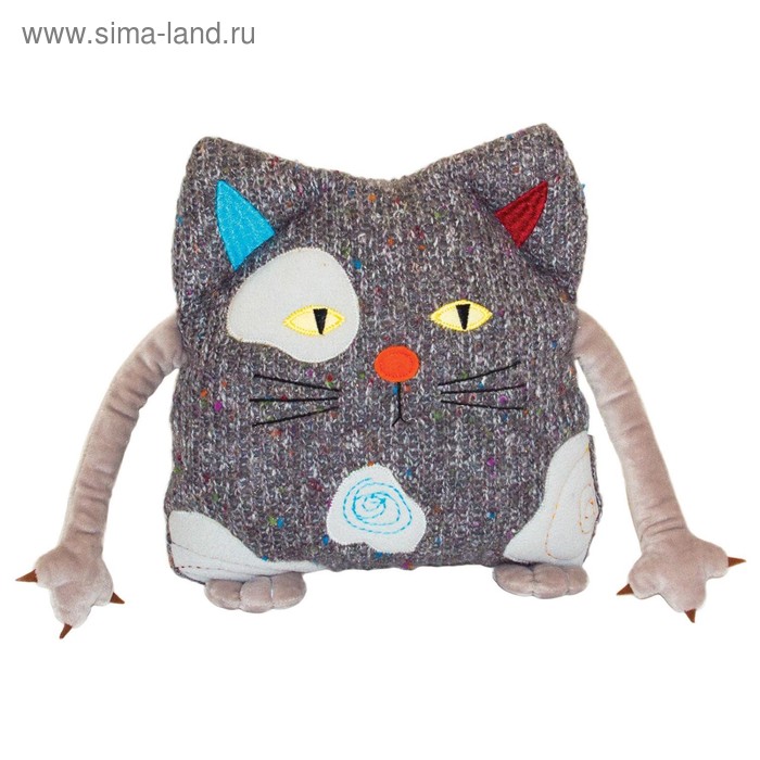 фото Мягкая игрушка-подушка «кот котейка», 25 см gulliver