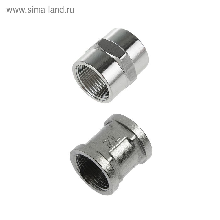 Муфта 3/4", внутренняя резьба, нержавеющая сталь
Муфта 3/4", внутренняя резьба, нержавеющая сталь